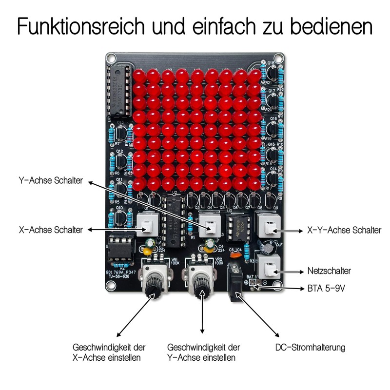 EIELE Multi-directional Adjustable Chasing Light Soldering Kit LED Light Soldering