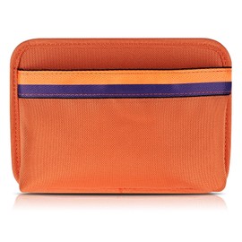 Accmor Car Side Pocket Organizer, PU Leather Car Tray Pouch Car Seat Gap Filler Organizer, Coin Key Phone Sunglasses Holder for Car Door, Window, Console, Seat,Orange