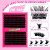 PURELEOR Individual Cluster Lashes Kit Lash Extensions Set DIY Multiple