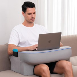 Keduwa Reading Pillow for Gaming,Lap Desk Pillow for Laptop,Arm Rest Pillow for Reading, Working, Crocheting, Playing Steam Deck Switch or Sitting in Bed,Sofa