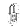 Lockout Padlock, KD, Purple, 1-3/4"H