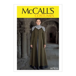 McCall Pattern McCall's Women's Fantasy Coat, Capelet, and Skirt Cosplay Costume, Sizes 14-22 Sewing Pattern, None