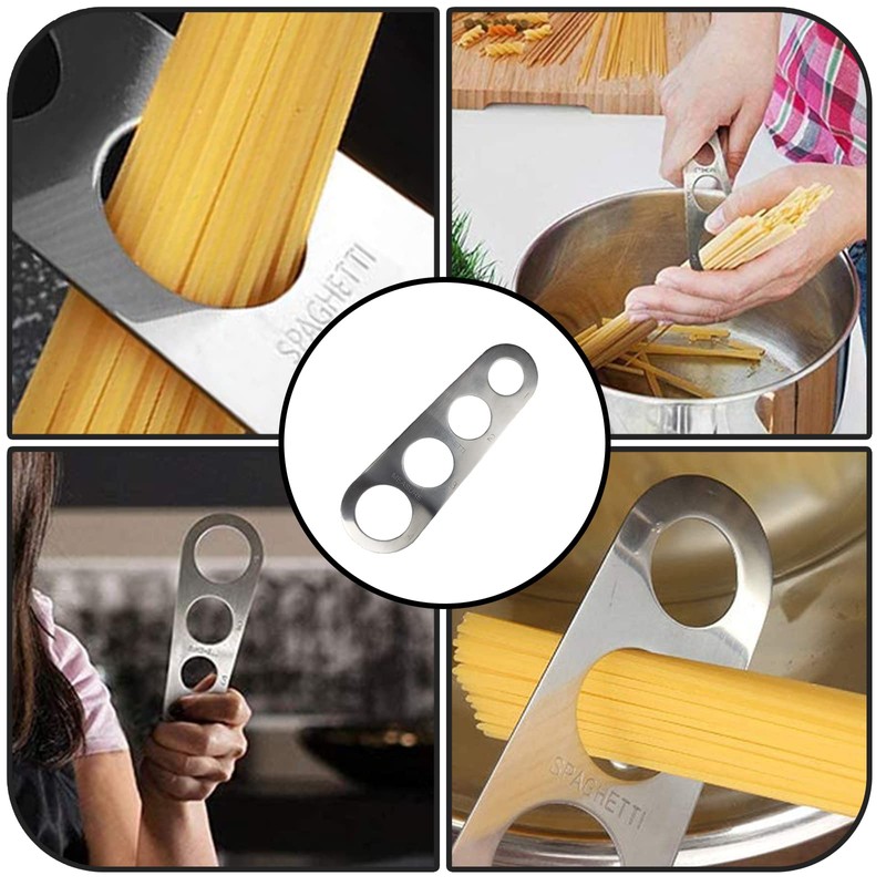 ZoeTekway Stainless Steel Spaghetti Measuring Tool with 4 Measuring Holes