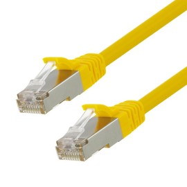 NavePoint Ethernet Patch Cable CAT6, F/UTP, 26AWG, 2 Ft, 5 Pack, Yellow
