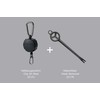 Daiichiseiko Set of retaining pull system clip on reel and