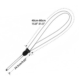 Musiin Ukulele Strap, Non-slip Soft Nylon belt Strap for Ukulele Small Size Guitar, Length Adjustable (Black)