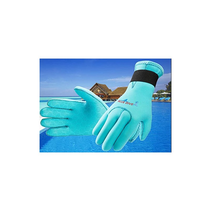 EXCEREY 3MM Surf Snorkeling Gloves Float Gloves Swimming Gloves Neoprene