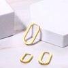 JewelryWe 3 Pairs of Hoop Earrings for Women, Stainless Steel