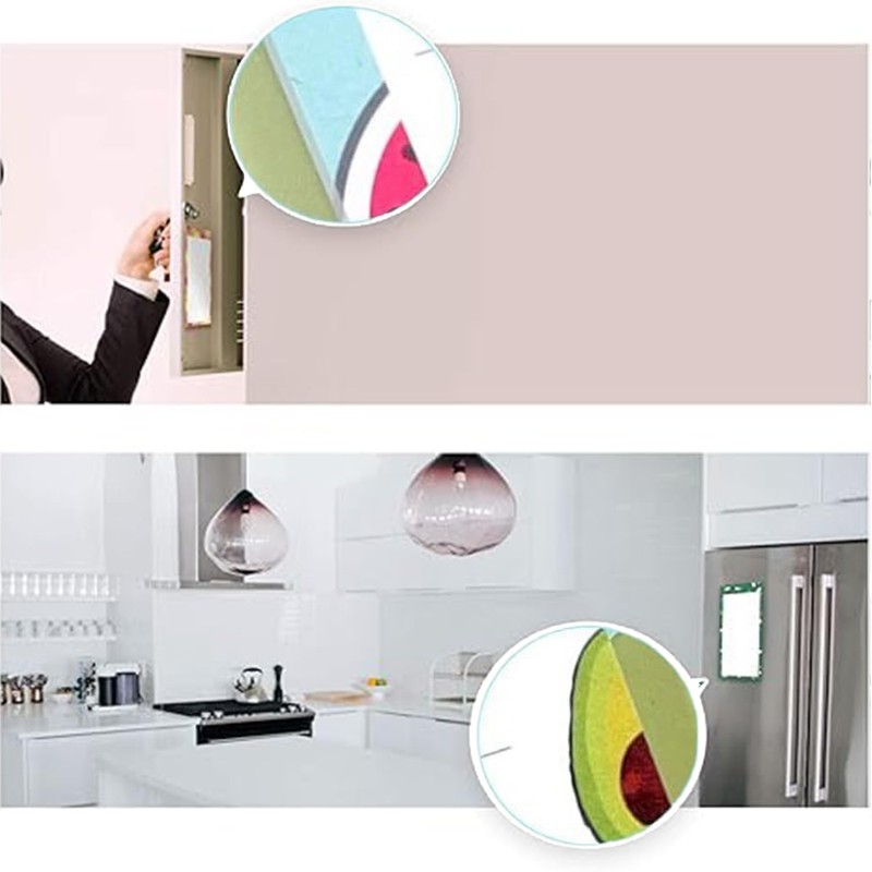 Roczential 3 Pack Magnetic Notepads for Refrigerator Grocery List Magnet