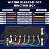 CheeMuii 15 FT 7 Way Trailer Cord and 7 Gang
