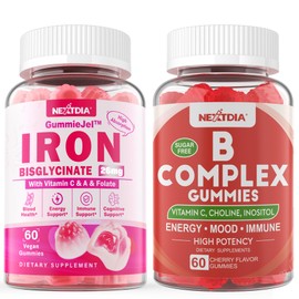 Nextdia Nextdia Vitamin B Complex Gummies & Iron Filled Gummies 26mg