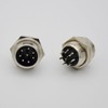 Czyuntuo Aviation Plug Connector GX16 8 Pins Male Panel Metal