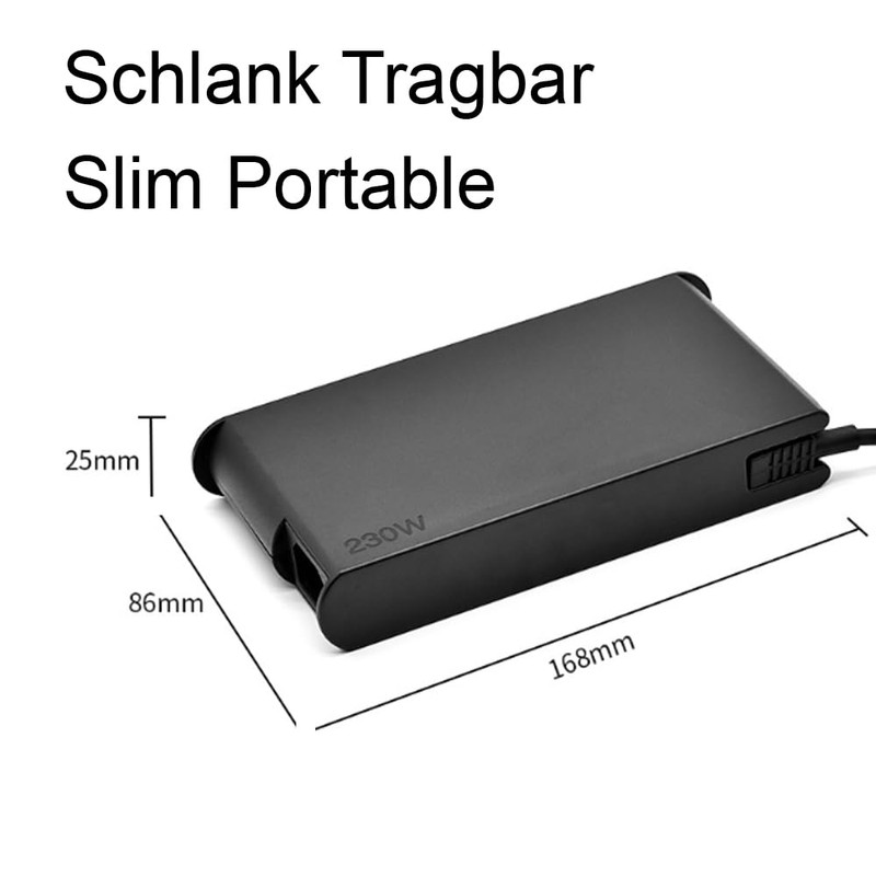 230W 20V 11.5A Laptop Power Supply Charging Cable Charger for