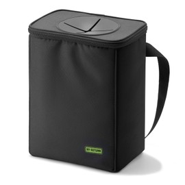 NY-AUTUMN Car Trash Bin with Lid 2 Gallon Capacity Leakproof Recycled Polyester Adjustable