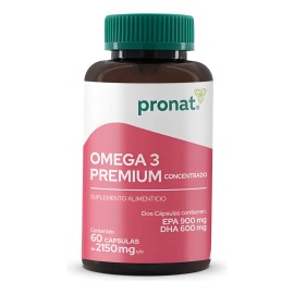 Omega 3 Premium 60 Cps Concentrado - Pronat Sin Sabor                                                                                                 