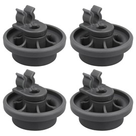 4 Pcs 4581DD3003B Dishwasher Lower Rack Wheels, Bottom Dishrack Roller Assembly Replacement part Compatible with LG Dishwasher Replaces 4581DD9002B 1372292 AP4437752 EA3523051 AH3523051 PS3523051