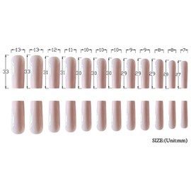 Pink Press on Nails Long Square SWEKKE Fake Nails Full Cover Solid Color False Nails with Nail Glue Light Pink Glossy Glue on Nails Acrylic Nails Artificial Nails for Women Girls 24Pcs