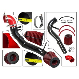 RTUNES RACING BLACK PIPE COLD AIR INTAKE + FILTER Compatible For 06-11 Honda Civic Si 2.0L I4