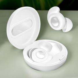 Sleep Earphones, Noise Cancelling for Sleep, Wireless 5.3 Technology Sleeping Earplug 35dB Reduction Headphones for Airplane Travel Construction