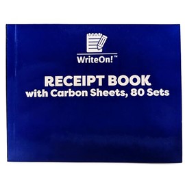 A6 Receipt Book with Carbon Sheets - Half Size 1-80 Pages