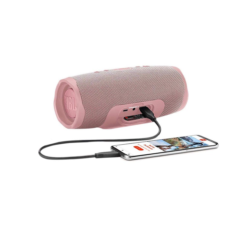 JBL Charge 4 Waterproof Portable Bluetooth Speaker- Pink (Renewed)