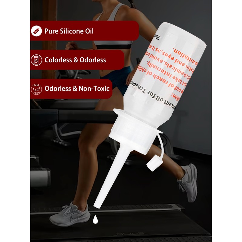 Cunyuer 3 x 30ml Silicone Treadmill Belt Lubricant, Silicone Oil