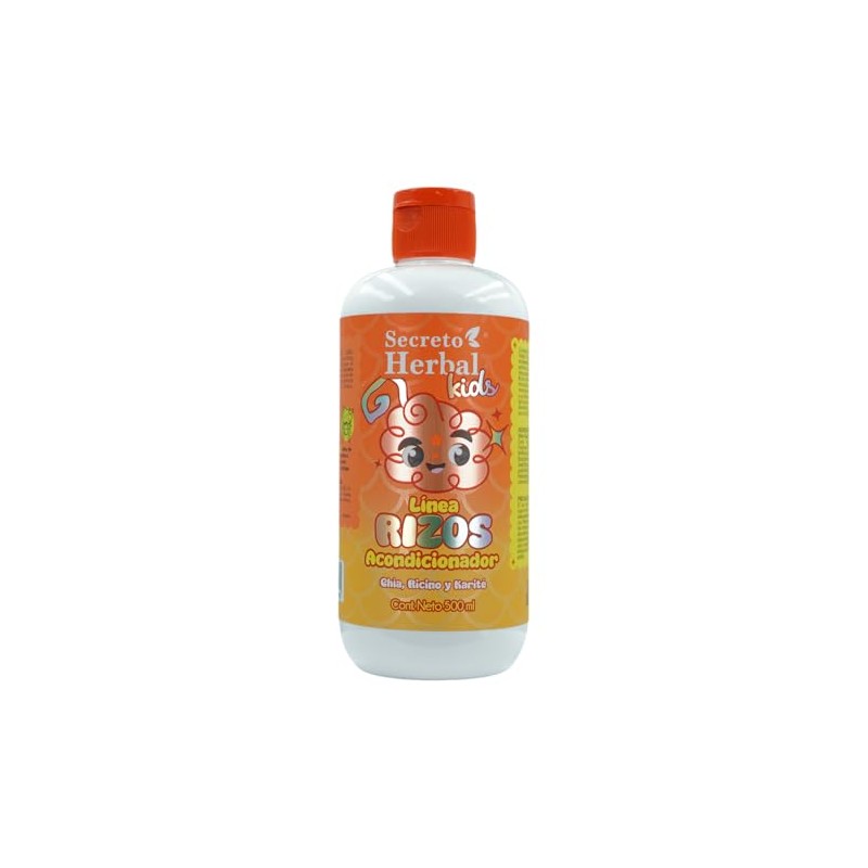 Acondicionador Secreto Herbal Línea Rizo Kids Chía, Ricino y Karité