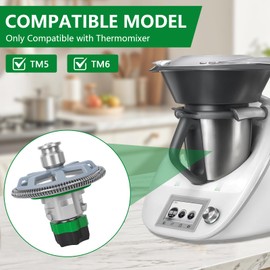 Milk Frother Attachment Suitable for Thermomixer TM5 TM6, Milk Frothing Parts for Cooking Robots, Stainless Steel Milk Frother Accessories Compatible with Vorwerk Thermomixer Food Processor