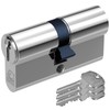 BASI Double Cylinder Basi AS with N+G 30/30 mm Silver