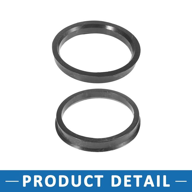 A ABSOPRO Car Hubcentric Rings 63.4mm to 72.6mm Plastic (Set