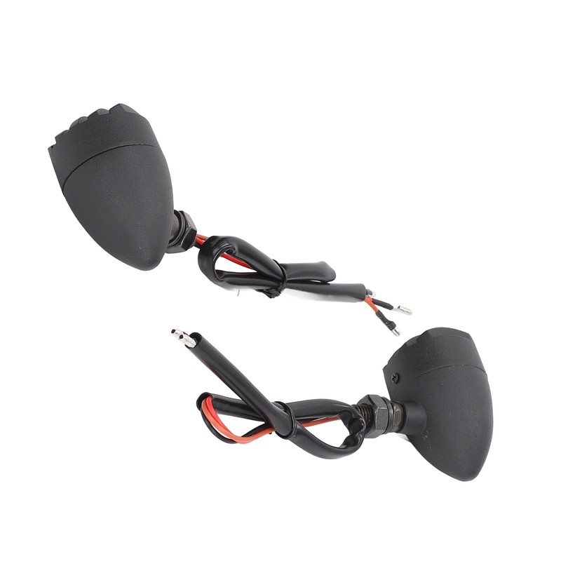 Pair Motorcycle Turn Signal Light with Grill Cover 3 Wires