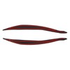 Front Headlight Eyebrow Cover ABS Black Front Headlight Lamp Eyebrow