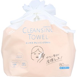 Life Embossing Cleansing Towel, Roll Type, 80 Sheets