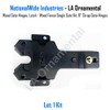LA Ornamental - Black Powder Coated Metal Wood Gate Hinges