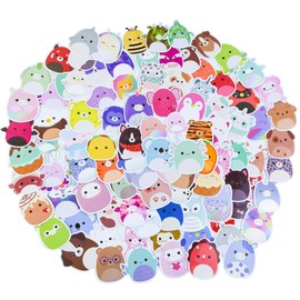 100Pcs Cute Animals Sticker Kawaii Stickers Egg Cartoon Sticker Laptop Stickers Waterproof Vinyl Sticker Decals for Kids Adults Scrapbooking Journal DIY Craft Bottle Phone Skateboard Luggage Decor