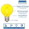 Novelty Lights 25 Pack G40 LED Replacement Bulbs, E12 Base