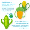 Nuby 2 Handle Silicone Fruit and Veggie Teether - 3+