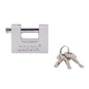 MroMax 1Pc Keyed Different Padlock, 60mm Wide Iron Padlock with