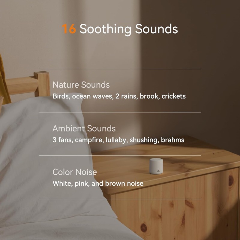 Dreamegg Portable White Noise Machine - Travel Sound Machine for