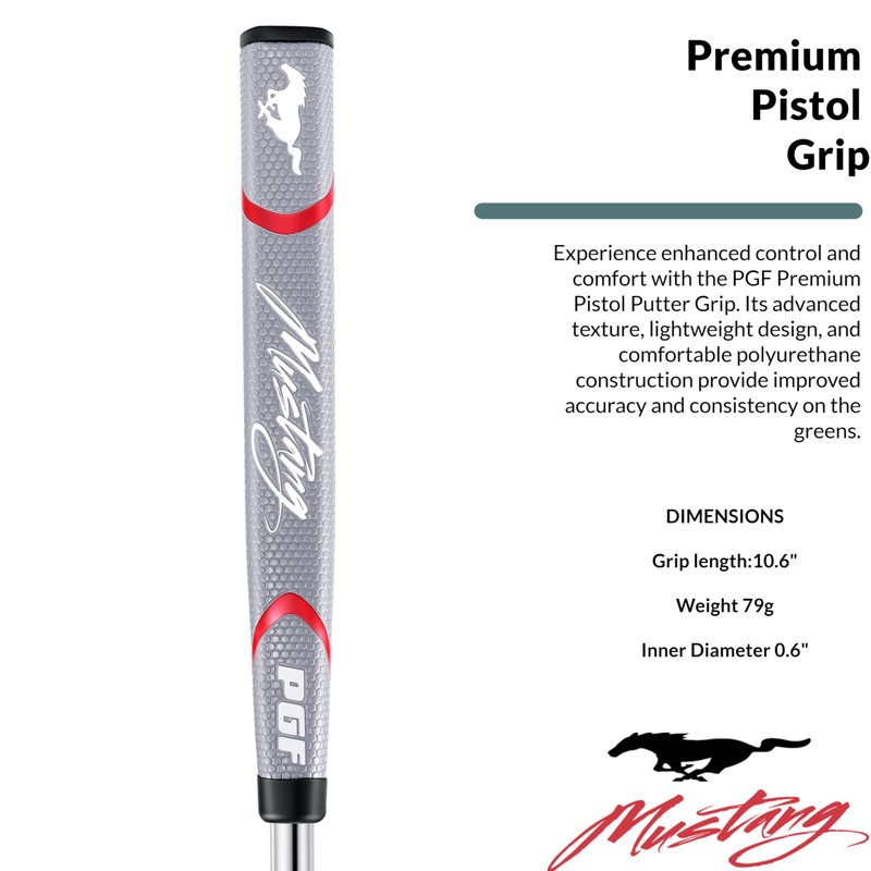 PGF Mustang Forged Blade & Mallet Plumber’s Neck Putter Crafted
