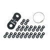 ROROFORES Universal Metal Fittings with Wire Ring, Set of 20,