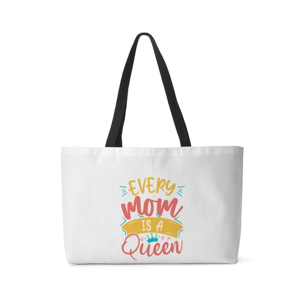 CafePress Every Mom Is A Queen 24"x13" Large Weekender Tote