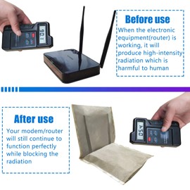 WiFi Router EMF Radiation Shielding Cover, RF Blocking Wireless Router Cover, Blocks 5G Radiation Protective Guard 9.8’’ x 15.7’’