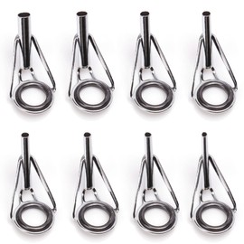 Fishing Rod Repair Tip Ring Rod Ring Stainless Steel Ceramic Tip Rings Kit Fishing Rod Guides Rod Rings for Repair Replacement Pole Building