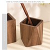 Cooking Utensil Container Smoothing Stable Large Capacity Simple Wooden Pen