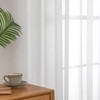 MIULEE Sheer Voile Curtain with Eyelets Transparent Look Curtain Eyelet