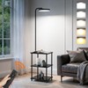 LED Floor Lamp with Table, 25W/3000LM Super Bright Floor Lamp