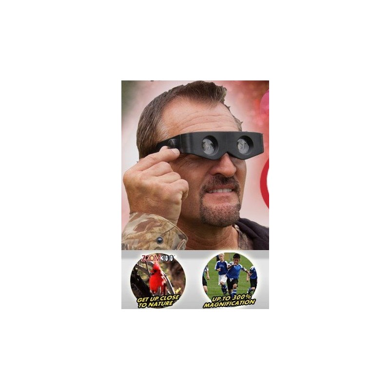 IMISS Binoculars Zoomies 300% magnification Hands-free Magnifiers Glasses Telescope Magnascope
