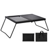 REDCAMP Folding Campfire Grill Heavy Duty Steel Grate, Portable Camp