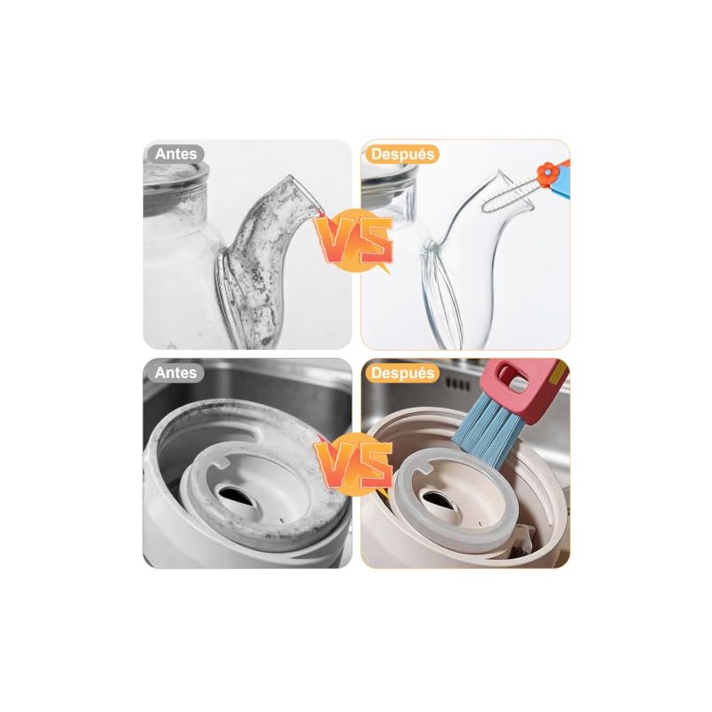 START MAKERS Kit Genérico Cepillo de Limpieza 6 Unidades, 3